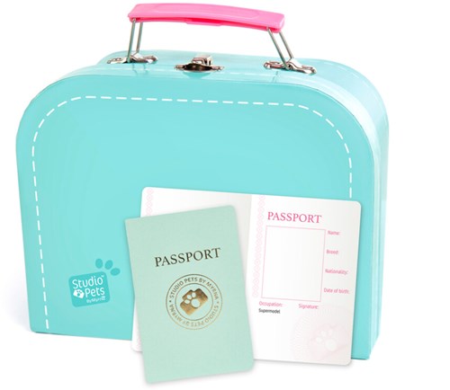 Studio Pets maleta azul mediana - maleta de viaje para niños