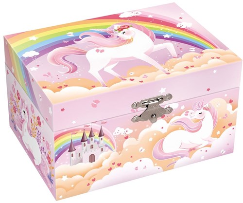 Harlekijn joyero caja de música unicornio arcoíris Twinkle Twinkle