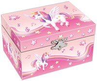 Harlekijn joyero - caja de música unicornio arcoíris joyas