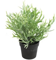 Countryfield planta artificial Platycerium planta de interior verde decoración 20x24cm