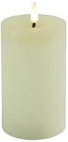 Countryfield vela LED pilar rústica crema 12,5 cm - iluminación ambiental
