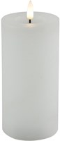 Countryfield vela LED pilar rústica blanca 15cm - iluminación ambiental
