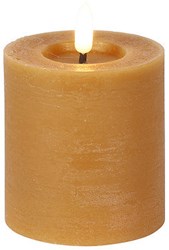 Countryfield vela LED rústica ámbar 7,5x7,5x8cm decorativa