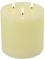 Countryfield vela LED - vela decorativa 15x15x17,5cm crema