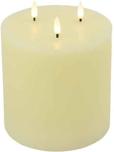 Countryfield vela LED - vela decorativa 15x15x17,5cm crema