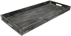 Countryfield bandeja de madera bandeja para servir gris 30x70cm decoración
