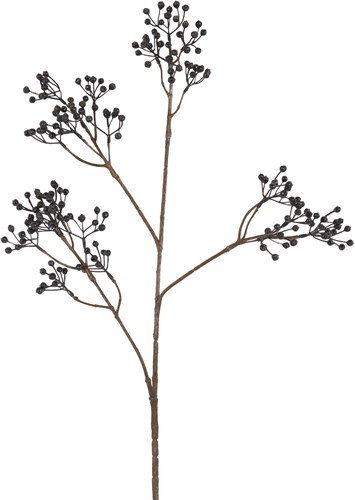 Countryfield decoración baya artificial Ilex Verticillata azul 77cm juguete