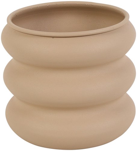 Countryfield jarrón decoración Grayce S beige cerámica 16x16x15cm