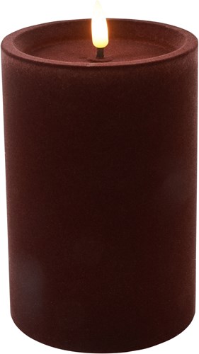 Cilgro vela LED cilíndrica morada 10x10x15cm - iluminación ambiental