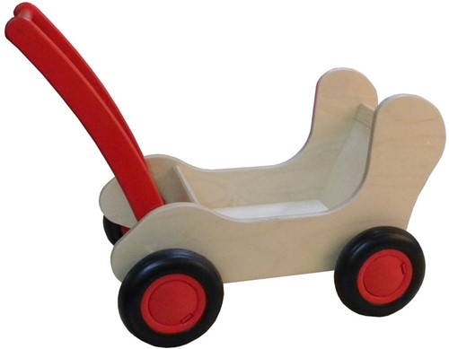 Van Dijk Toys Combi poppenwagen rood