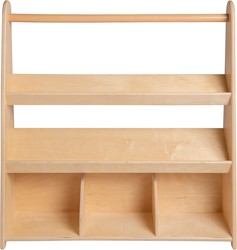 Van Dijk Toys estantería de libros de madera para niños con 3 estantes (Calidad de cuidado infantil)