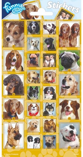 Totum set de pegatinas perros - hoja de pegatinas papel - pegatinas perros divertidas