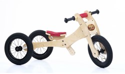 Trybike accesorios para bicicleta sin pedales - funda de sillín roja para bicicleta de madera