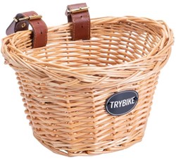 Coconuts cesta para Trybike Steel - cesta de mimbre para bicicleta sin pedales