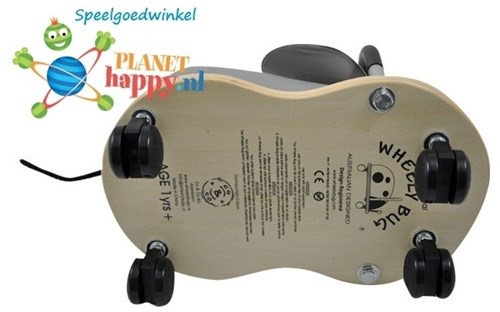 Wheelybug correpasillos ratón pequeño - juguete montable para niños - gris-2