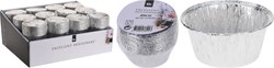 Excellent Houseware cuencos aluminio barbacoa redondos 8cm 16 unidades