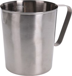 Jarra medidora rvs jarra de cocina 1 litro plata – ideal para repostería