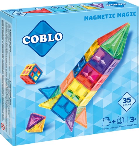 Coblo juguete azulejos magnéticos Classic 35 piezas