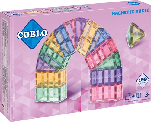 Coblo juguete azulejos magnéticos Pastel 100 piezas