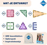 Coblo juguete azulejos magnéticos Pastel 100 piezas-2
