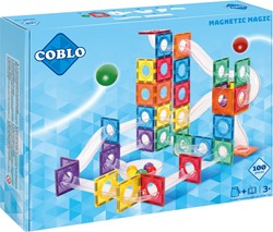 Coblo juguete azulejos magnéticos Classic marblerun / pista de canicas 100 piezas