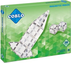 Coblo juguete azulejos magnéticos Transparente 20 piezas