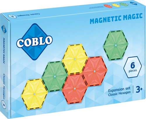Coblo juguete azulejos magnéticos Classic Hexagon 6 piezas
