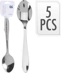 Excellent Houseware cucharillas de té - acero inoxidable - 5 piezas - duraderas