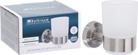 HH - Bathroom Solutions vaso de vidrio con soporte de pared accesorio baño