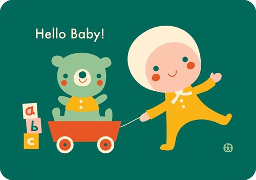 Bora Shop postal juguete para bebé - Hello baby