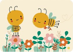 Bora Shop postal Save the bees - tarjeta sostenible abejas