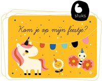 Bora Shop tarjetas de invitación unicornio - set fiesta mágica infantil