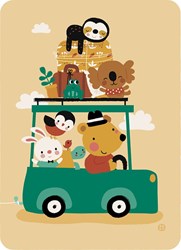 Bora Shop postal vacaciones Bora Going on holiday postcard