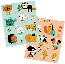 Bora Shop hojas de pegatinas 2 x A6 - Little mouse y amigos