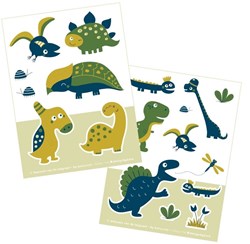 Bora Shop set de pegatinas - dinosaurios - 2 hojas A6