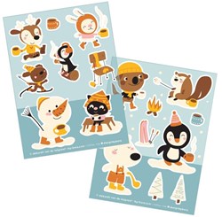 Bora Shop hojas de pegatinas Hot Chocolat 2 x A6 - set creativo