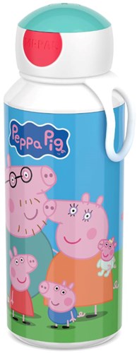 Mepal botella de agua Peppa Pig pop-up 400 ml - infantil y a prueba de fugas-2