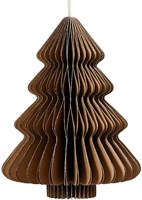 Decoración árbol de papel marrón 20cm - papel decorativo de mesa