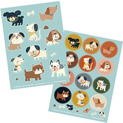 Bora Shop hojas de pegatinas Puppy Love 2 x A6 - set creativo