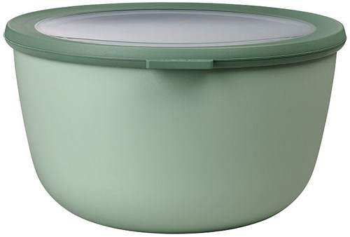 Mepal bol multiusos Cirqula recipiente hermético 3000ml redondo nordic sage