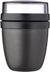 Mepal lunchpot Ellipse mini - recipiente para yogur y muesli - Nordic black - 300ml + 120ml