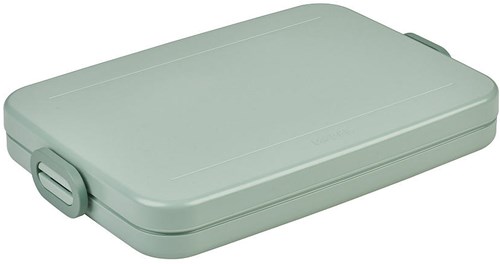 Mepal lunchbox fiambrera plana - Nordic sage - para 4 rebanadas de pan