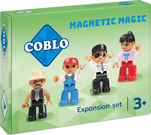 Coblo juguete azulejos magnéticos mini figuras / muñecos 4 piezas