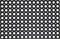 Felpudo de goma negro alfombra atrapa suciedad 60x40 cm exterior e interior