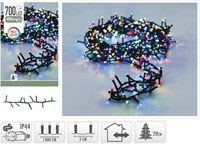Luces de Navidad 700LED MicroCluster 14M Multi Color IP44