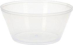 Bol transparente plástico 750ml set de 2 reutilizable cocina camping