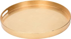Bandeja redonda dorada 46x4cm bandeja de lujo accesorio de mesa
