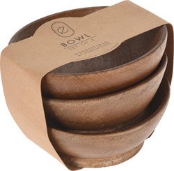 Set de cuencos de madera juguete 3 piezas multicolor educativo