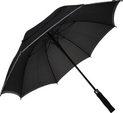 Paraguas juguete negro con borde gris 104cmx82cm para niños
