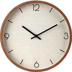 Reloj de pared aspecto madera redondo 30cm decoración multicolor